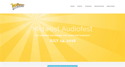 Desktop Screenshot of midwestaudiofest.com