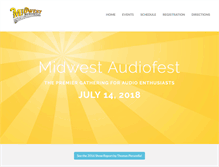 Tablet Screenshot of midwestaudiofest.com